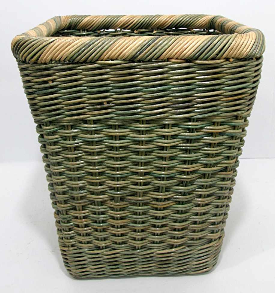 rattan wicker storage baskets