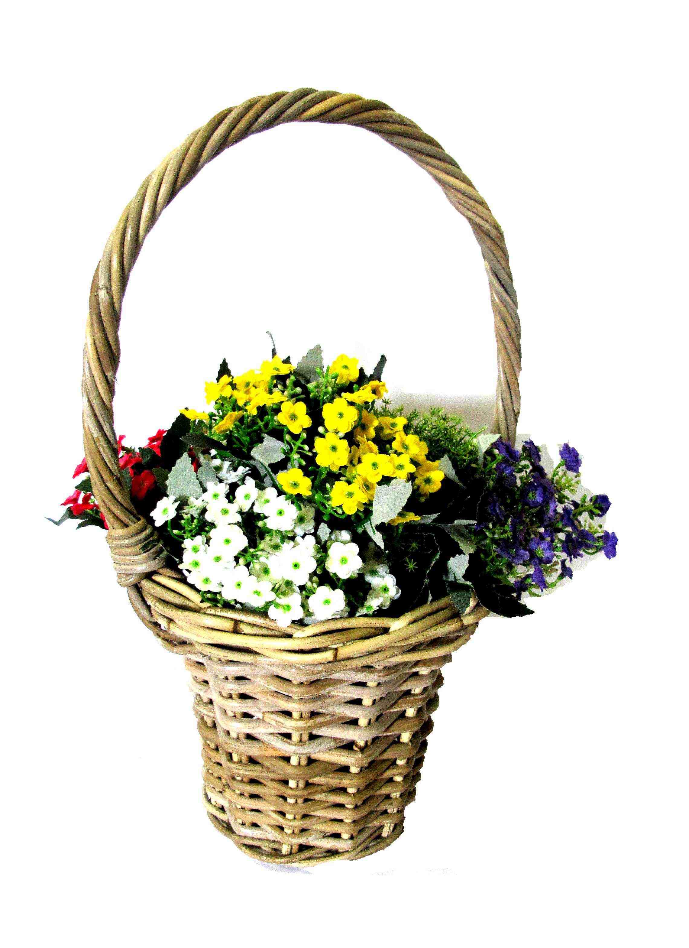 wicker rattan basket front