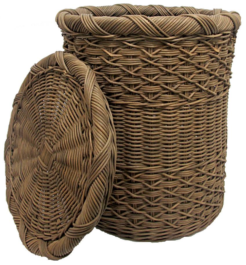 Rattan laundry baskets