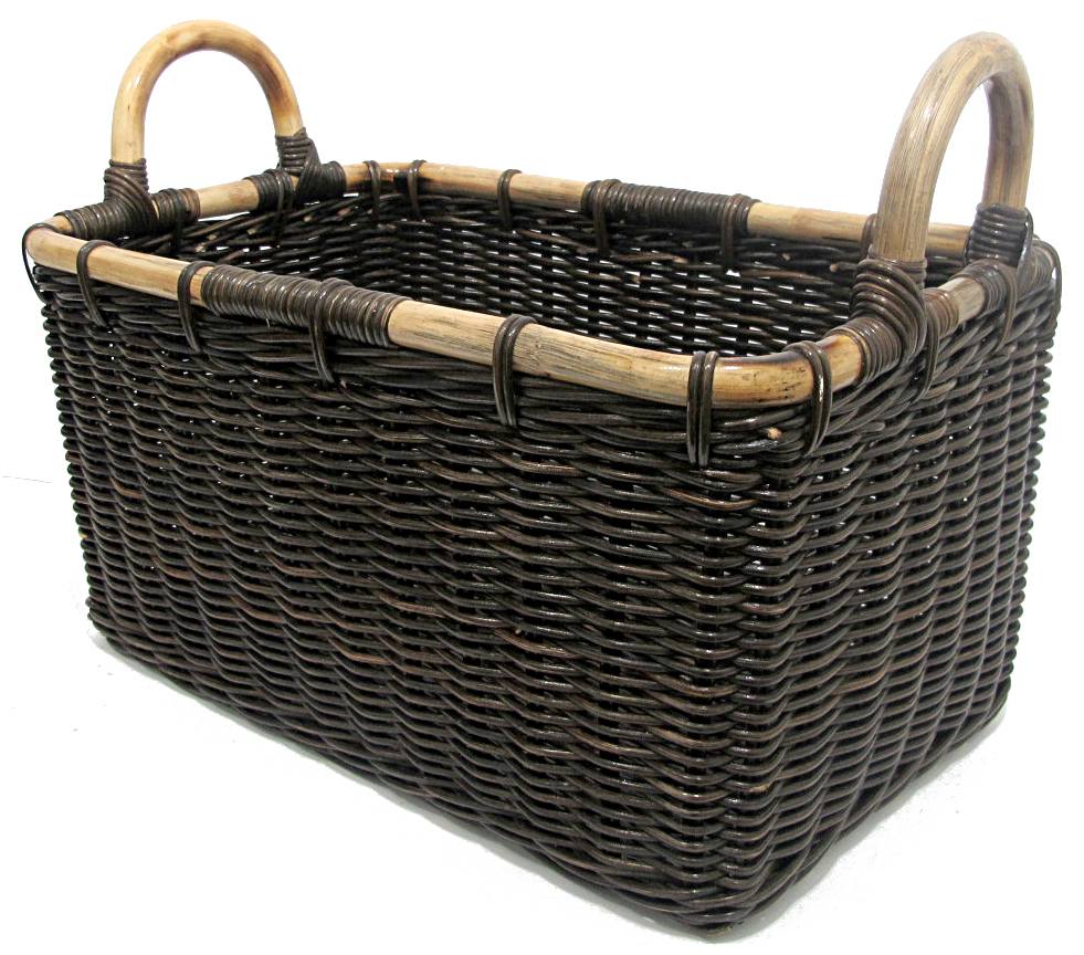 rattan wicker storage baskets